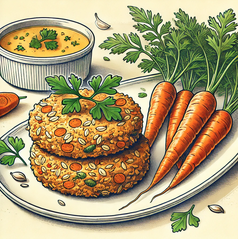 Hafer-Karotten-Bratlinge Symbolfoto