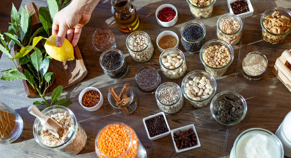 Lebensmittel für eine gesunde Ernährung