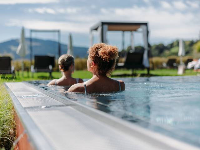 Wellnessgarten mit Aussenpool