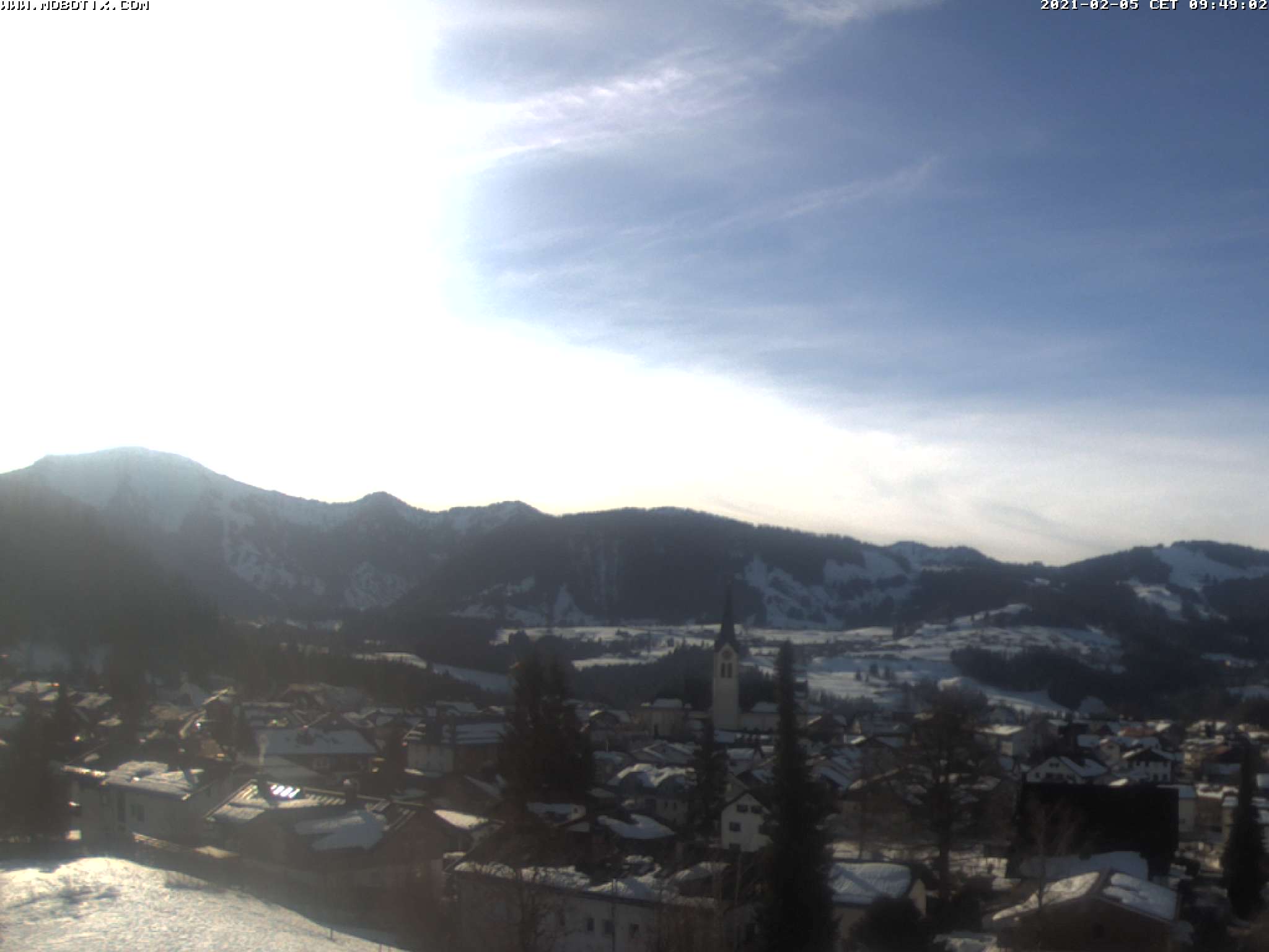 Webcam from the hotel Rosenalp in Oberstaufen, Allgäu, Bavaria